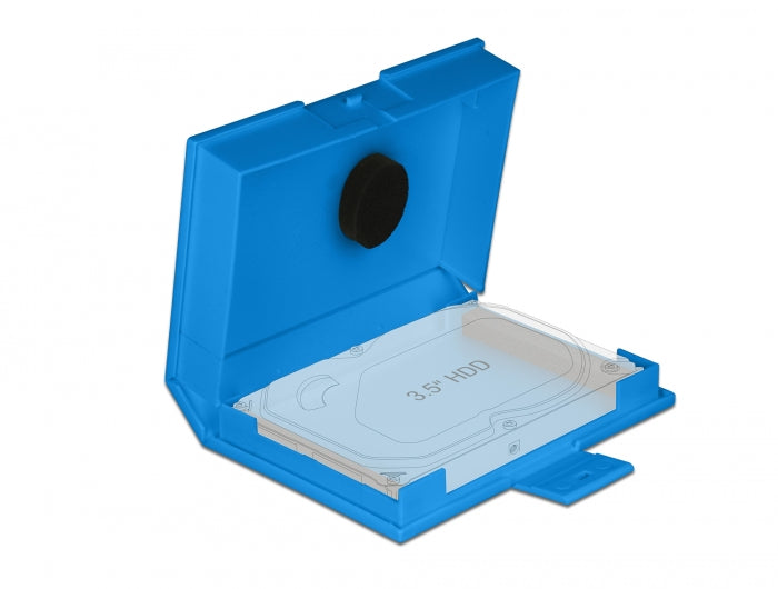 Delock Schutzbox für 3.5″ HDD blau
