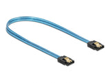 Delock SATA 6 Gb/s Kabel UV Leuchteffekt blau 70 cm