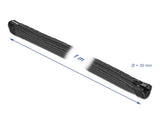 Delock Geflechtschlauch mit Reißverschluss hitzebeständig 1 m x 30 mm schwarz