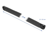Delock Geflechtschlauch mit Reißverschluss hitzebeständig 2 m x 50 mm schwarz