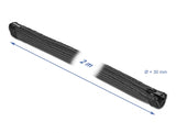 Delock Geflechtschlauch mit Reißverschluss hitzebeständig 2 m x 30 mm schwarz