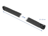 Delock Geflechtschlauch mit Reißverschluss hitzebeständig 2 m x 20 mm schwarz