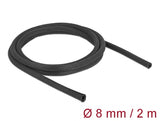 Delock Gewebeschlauch selbstschließend hitzebeständig 2 m x 8 mm schwarz