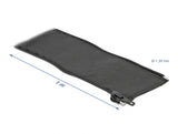 Delock Gewebeschlauch mit Reißverschluss hitzebeständig 1 m x 35 mm schwarz