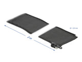 Delock Gewebeschlauch mit Reißverschluss hitzebeständig 2 m x 35 mm schwarz