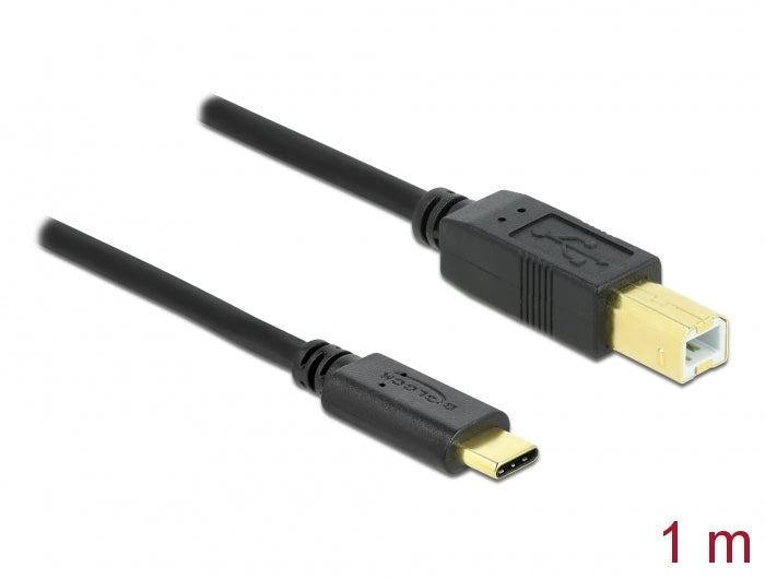 Delock USB 2.0 Kabel Type-C zu Typ-B 1 m