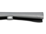 Delock Kabelschutzschlauch mit Knopfverschluss hitzebeständig 2 m x 30 mm grau / schwarz