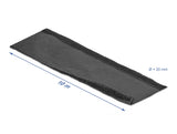 Delock Gewebeschlauch mit Klettverschluss hitzebeständig 10 m x 20 mm schwarz