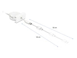 Delock Easy 45 Modul USB 2.0 Ausrollkabel USB Typ-A zu USB Type-C™ weiß