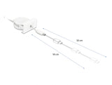 Delock Easy 45 Modul USB 2.0 Ausrollkabel USB Typ-A zu EASY-USB Typ Micro-B weiß
