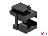 Delock Keystone Abdeckung schwarz für LWL Kupplungen 10 Stück