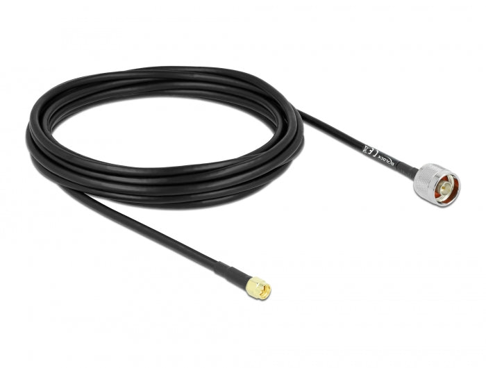 Delock Antennenkabel N Stecker > SMA Stecker RG-58 C/U 5 m