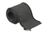 Delock Gewebeschlauch mit Reißverschluss hitzebeständig 1 m x 25 mm schwarz