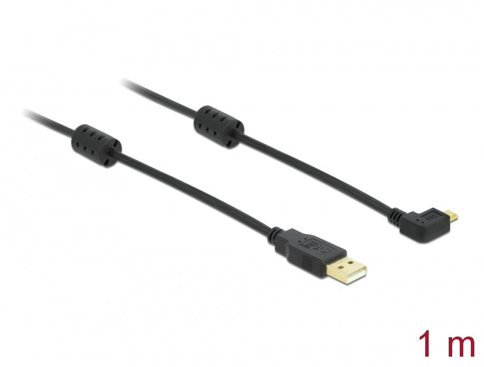 Delock Kabel USB-A Stecker > USB micro-B Stecker gewinkelt 270°