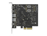 Delock PCI Express x4 Karte zu 3 x USB Type-C™ + 2 x USB Typ-A - SuperSpeed USB 10 Gbps