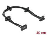Delock Kabel Power SATA 15 Pin Stecker > 4 x SATA 15 Pin Buchse 40 cm schwarz