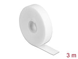 Delock Klettband auf Rolle L 3 m x B 20 mm weiß