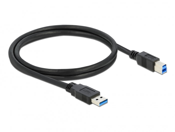 Delock USB 5 Gbps Kabel Typ-A Stecker zu Typ-B Stecker 1 m schwarz