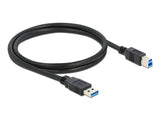 Delock USB 5 Gbps Kabel Typ-A Stecker zu Typ-B Stecker 1 m schwarz