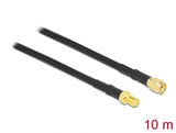 Delock Antennenkabel SMA Stecker > SMA Buchse CFD/RF200 10 m low loss