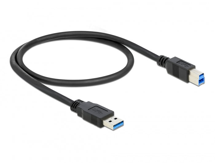 Delock USB 5 Gbps Kabel Typ-A Stecker zu Typ-B Stecker 0,5 m schwarz