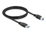Delock USB 5 Gbps Kabel Typ-A Stecker zu Typ-B Stecker 1,5 m schwarz