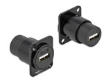 Delock D-Typ Modul USB 2.0 Typ-A Buchse zu Buchse