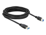 Delock USB 5 Gbps Kabel Typ-A Stecker zu Typ-B Stecker 5 m schwarz