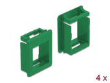 Delock Keystone Halterung für Gehäuse 4 Stück grün