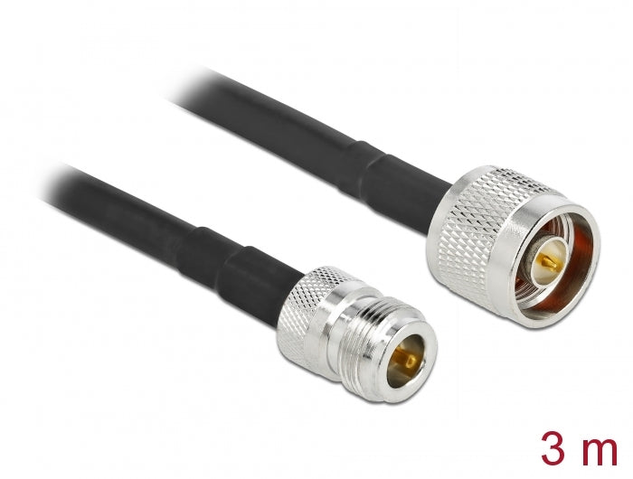 Delock Antennenkabel N Stecker zu N Buchse LMR/CFD300 3 m low loss
