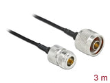 Delock Antennenkabel N Stecker zu N Buchse LMR/CFD100 3 m low loss