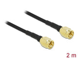 Delock Antennenkabel SMA Stecker zu SMA Stecker LMR/CFD100 2 m low loss