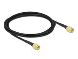 Delock Antennenkabel SMA Stecker zu SMA Stecker LMR/CFD100 2 m low loss