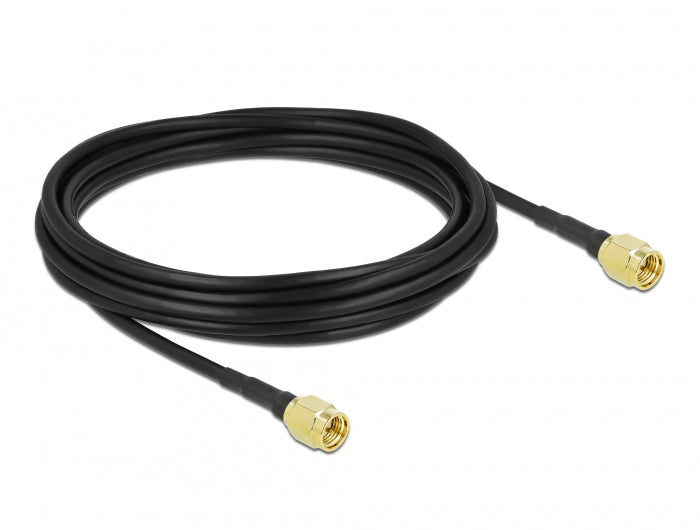 Delock Antennenkabel SMA Stecker zu SMA Stecker LMR/CFD100 5 m low loss