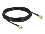 Delock Antennenkabel SMA Stecker zu SMA Stecker LMR/CFD100 5 m low loss