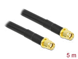 Delock Antennenkabel RP-SMA Stecker zu RP-SMA Stecker LMR/CFD300 5 m low loss