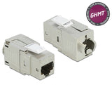 Delock Keystone Modul RJ45 Buchse Cat.8.1 werkzeugfrei