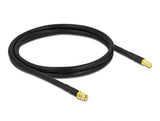Delock Antennenkabel RP-SMA Stecker zu RP-SMA Buchse LMR/CFD300 1 m low loss