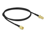 Delock Antennenkabel SMA Stecker zu SMA Buchse LMR/CFD100 0,9 m low loss