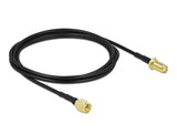Delock Antennenkabel SMA Stecker zu SMA Buchse LMR/CFD100 2 m low loss
