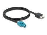 Delock Kabel HSD Z Buchse zu USB 2.0 Typ-A Buchse 1 m Premium
