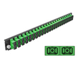 Delock 19″ LWL Spleißbox Frontblende 24 Port SC Duplex grün