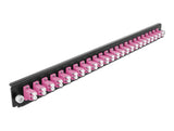 Delock 19″ LWL Spleißbox Frontblende 24 Port LC Duplex violett