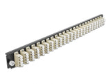 Delock 19″ LWL Spleißbox Frontblende 24 Port LC Quad beige