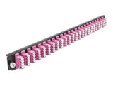 Delock 19″ LWL Spleißbox Frontblende 24 Port LC Quad violett