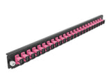 Delock 19″ LWL Spleißbox Frontblende 24 Port SC Simplex violett