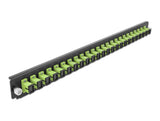 Delock 19″ LWL Spleißbox Frontblende 24 Port SC Simplex lindgrün