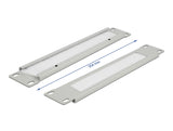 Delock 10″ Kabelmanagement Bürstenleiste 1 HE grau