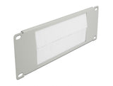 Delock 10″ Kabelmanagement Bürstenleiste 2 HE grau
