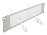 Delock 19″ Kabelmanagement Bürstenleiste 2 HE grau